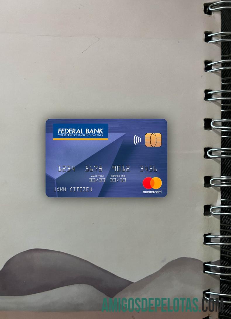 Banco Federal da Índia Mastercard Photolook Front baixar para verificação